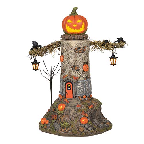 Department 56 Snow Village Halloween Midnight Fright Light Animated Lit Building, 10.83 Inch, Multicolor