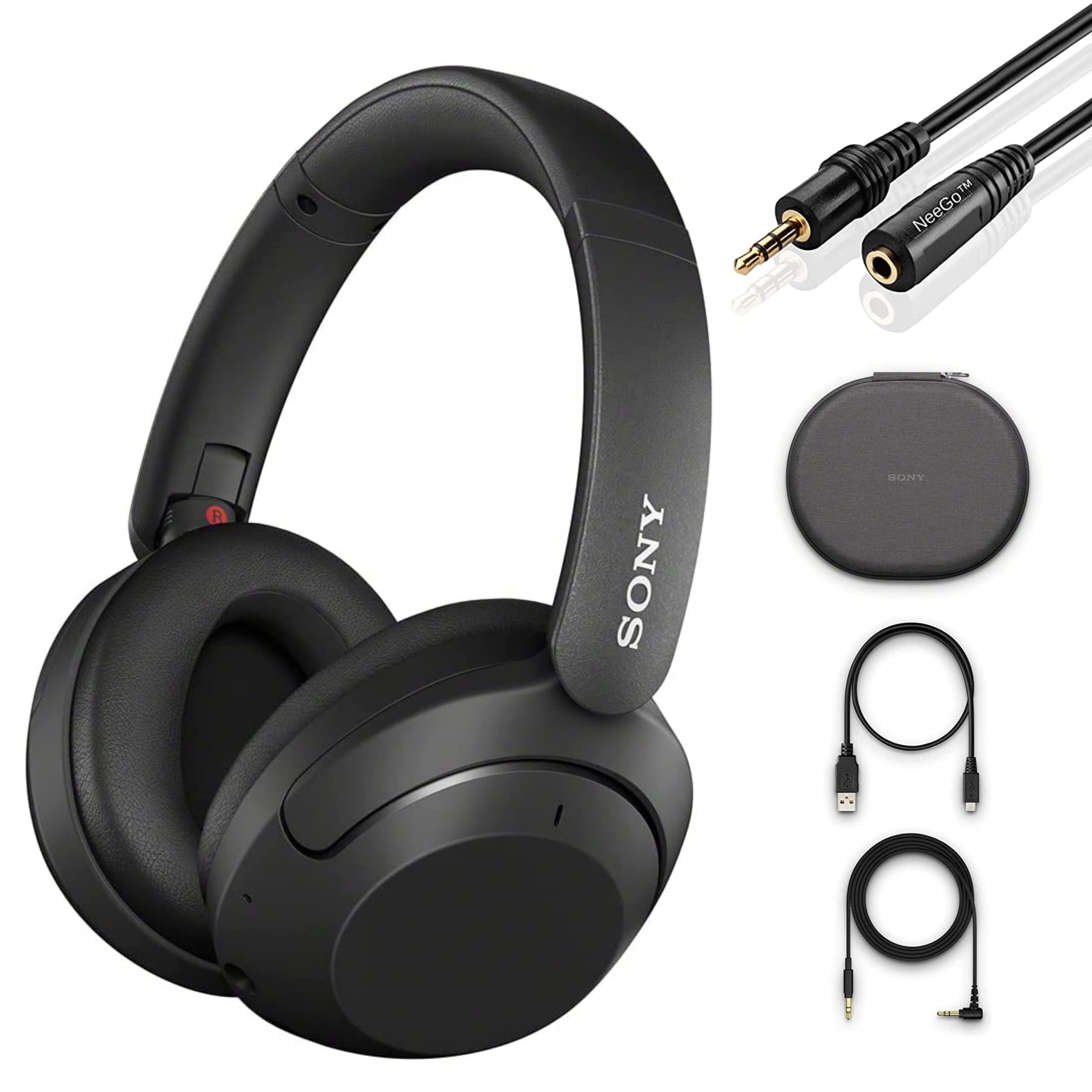 NEEGO Sony Wireless Noise Cancelling Headphones WH-XB910N Over Ear Bluetooth Headset 3.5mm Headphone Extension