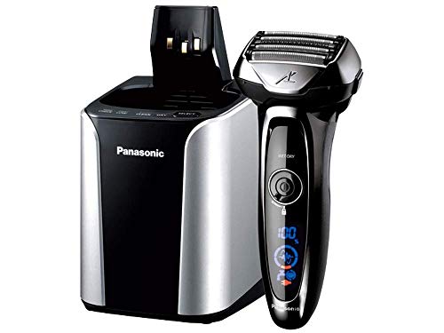 Panasonic Arc5 Electric Razor for Men, 5 Blades Shaver and Trimmer, shave sensor Technology, Automatic Clean and Charge Station, Wet Dry - ES-LV95-S