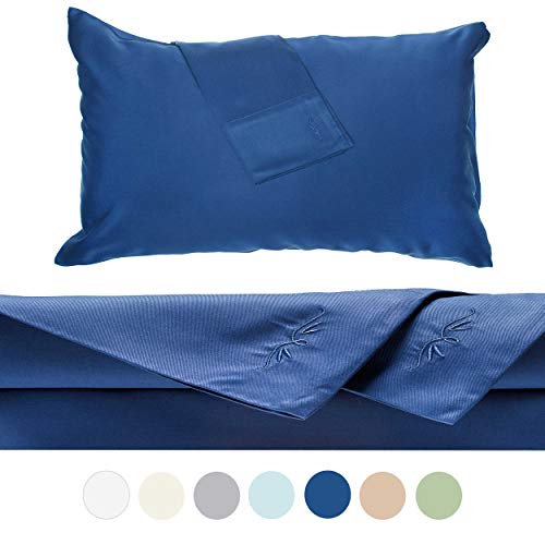 BedVoyage Bamboo Sheets - 4 Piece Bed Sheet Set - Hypoallergenic - 100% Rayon Viscose Bamboo (California King, Indigo)