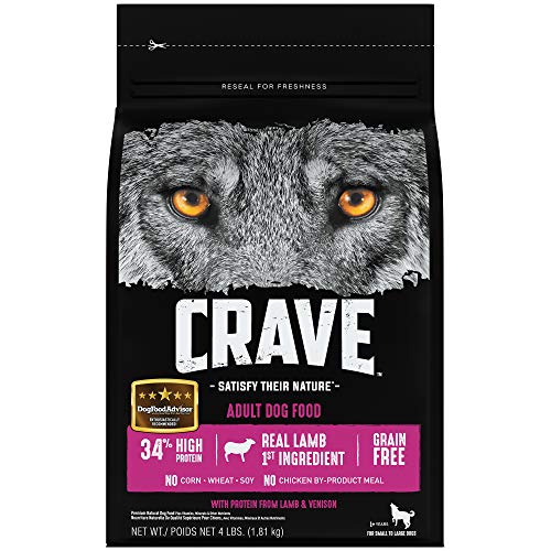 Crave Grain Free High Protein Adult Dry Dog Food, Lamb & Venison