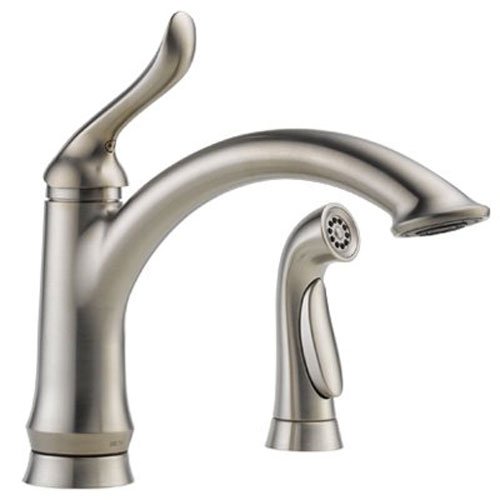 Delta Faucet Linden Single-Handle Kitchen Sink Faucet with Side Sprayer in Matching Finish