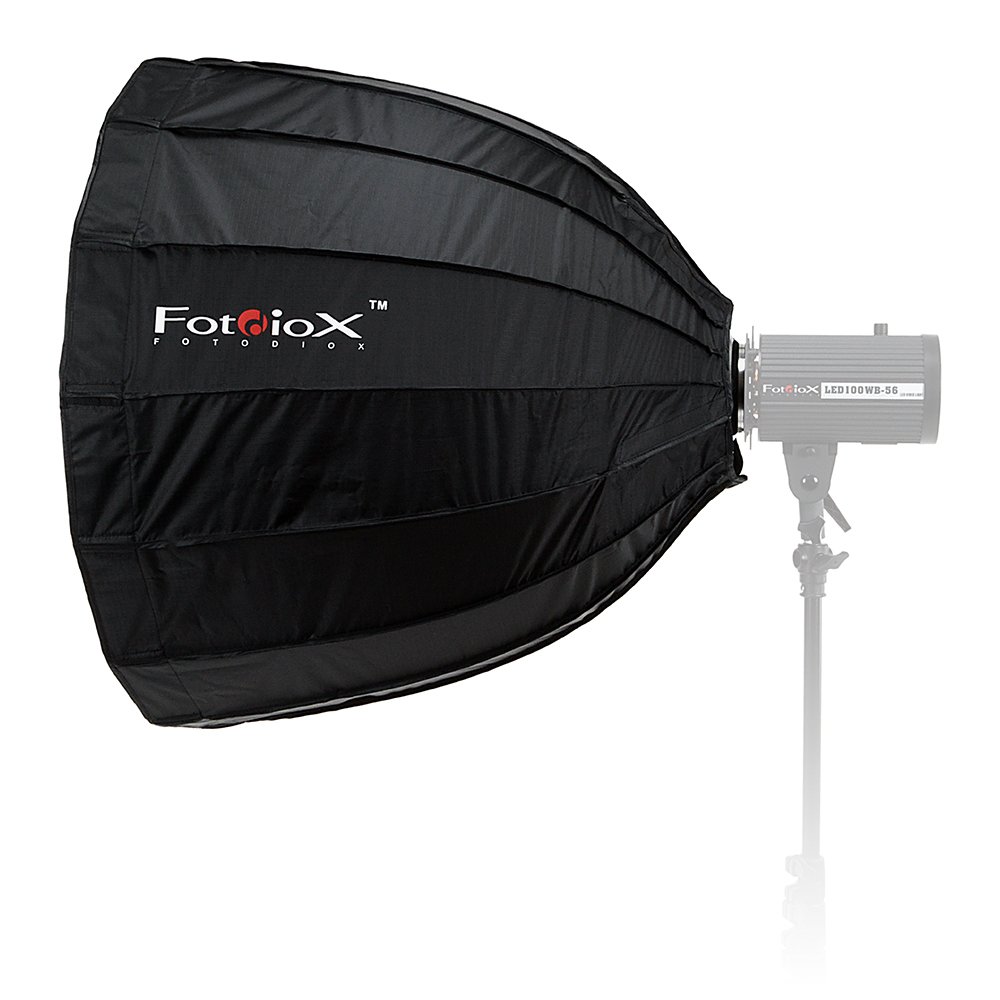 Fotodiox Deep EZ-Pro 28in (70cm) Parabolic Softbox - Quick Collapsible Softbox with Balcar Insert Compatible with Alien Bees