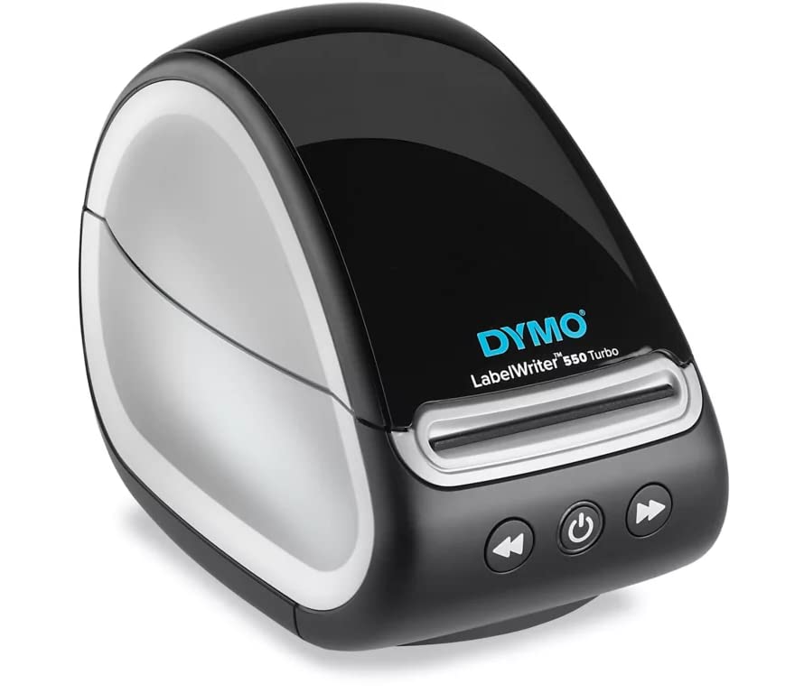  Generic DYMO LabelWriter 550 Turbo Direct Thermal Label Printer, USB and LAN Connectivity - up to 90 Labels Per Minute, 300 dpi, Auto Label Recognition, Monochrome Label Maker, GST Printer Cable, Label...