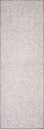 Loloi Loren Collection Vintage Printed Persian Area Rug 2'-6" x 7'-6" Runner Sand