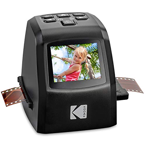 Kodak Mini Digital Film & Slide Scanner - Converts 35mm, 126, 110, Super 8 & 8mm Film Negatives & Slides to 22 Megapixel JPEG Images - Includes - 2.4 LCD Screen - Easy Load Film Adapters