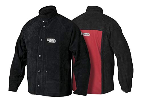 Lincoln Electric Heavy Duty Leather Welding Jacket | Full Leather Body & Sleeves | K2989 - (M -3XL) |