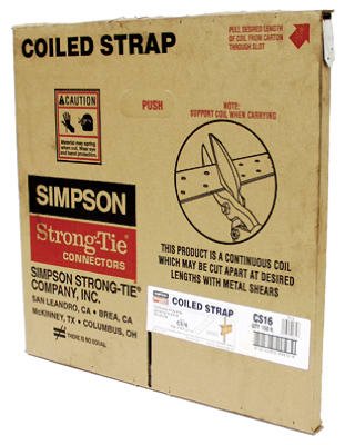 Simpson Strong-Tie CS16 - 150 ft. 16-Gauge Galvanized Coiled Strap