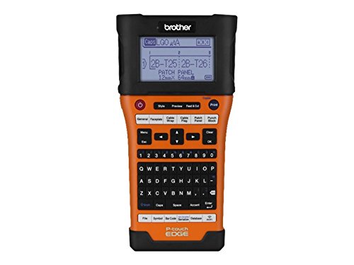 Brother P-Touch-E550W Hand-Held Labeler (UX0987),Black/orange