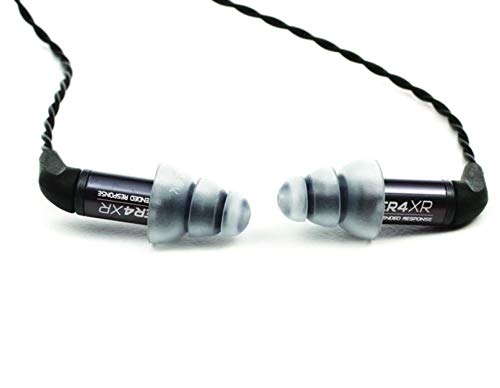 Etymotic Research ER4XR Extended Response Precision Matched In-Ear Earphones (Detachable Balanced Armature Drivers, Noise Isolating, High Fidelity, World Leader Response Accuracy) , Black , Standard