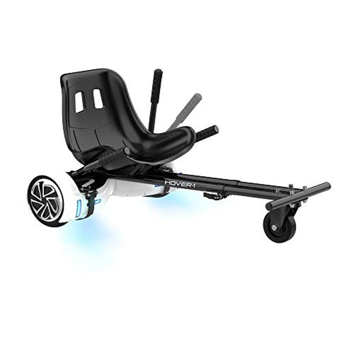 Hover-1 Buggy Attachment | Compatible with All 6.5" & 8" Electric Hoverboards, Hand-Operated Rear Wheel Control, Adjustable Frame & Straps, Easy Assembly & Install