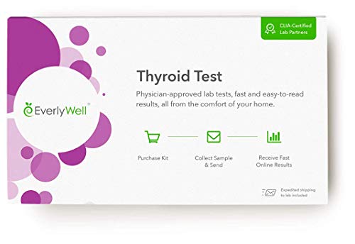 Everly Well Thyroid Test - at Home - CLIA-Certified Adult Test - Discreet, Accurate Blood Analysis - Results Within Days - Measures 3 Main Hormones - Not Available in NY, NJ, RI 