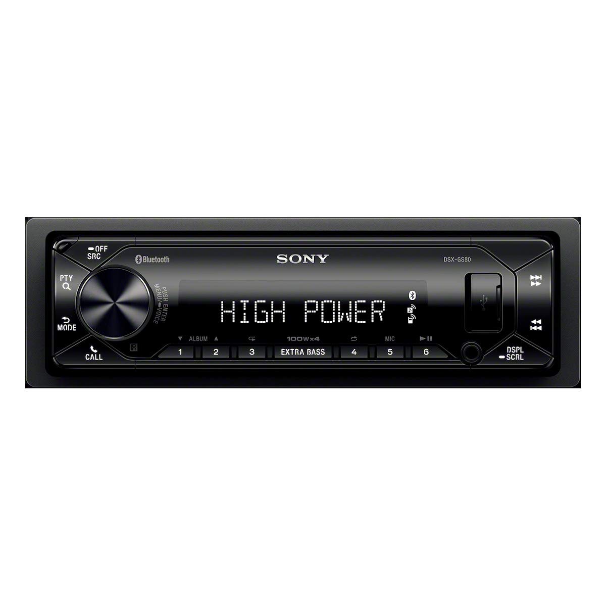 Sony DSX-GS80 GS Series High Power 45W X 4 Rms Digital Media Receiver with Bluetooth and SiriusXM Ready