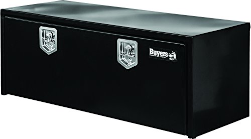 Buyers Products - 1702310 Black Steel Underbody Truck Box w/ T-Handle Latch (18x18x48 Inch)