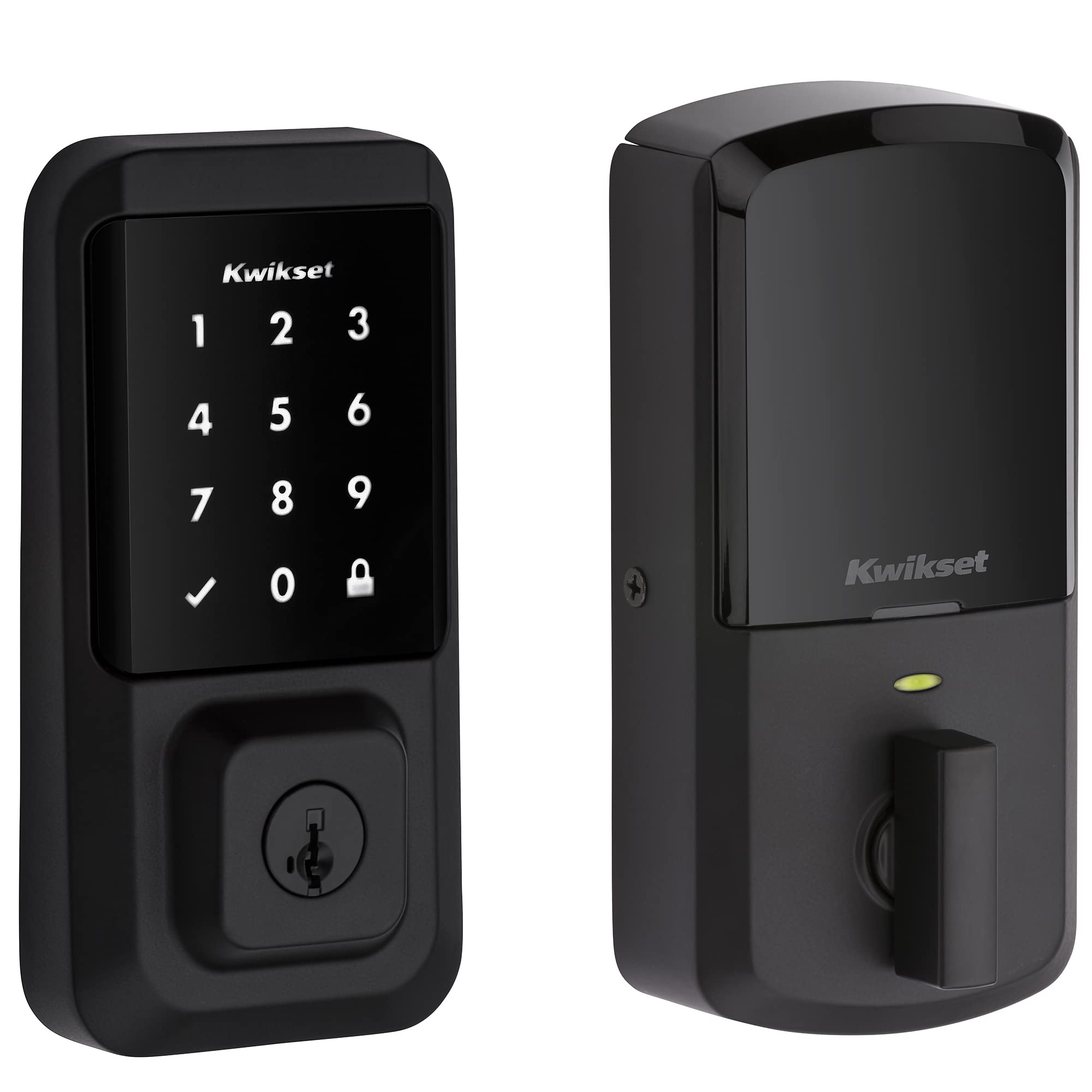 Kwikset 99390-001 Halo Wi-Fi Smart Lock Keyless Entry Electronic Touchscreen Deadbolt Featuring SmartKey Security