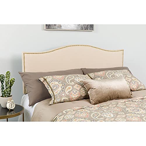 Flash Furniture Lexington Upholstered Full Size Headboard with Accent Nail Trim
