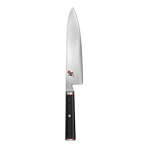 Miyabi Kaizen Chef's Knife, Medium, Black with Red Accent