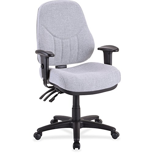 Lorell High-Back Multi-Task Chair, 26-7/8 by 26 by 39-Inch to 42-Inch-1/2-Inch, Gray