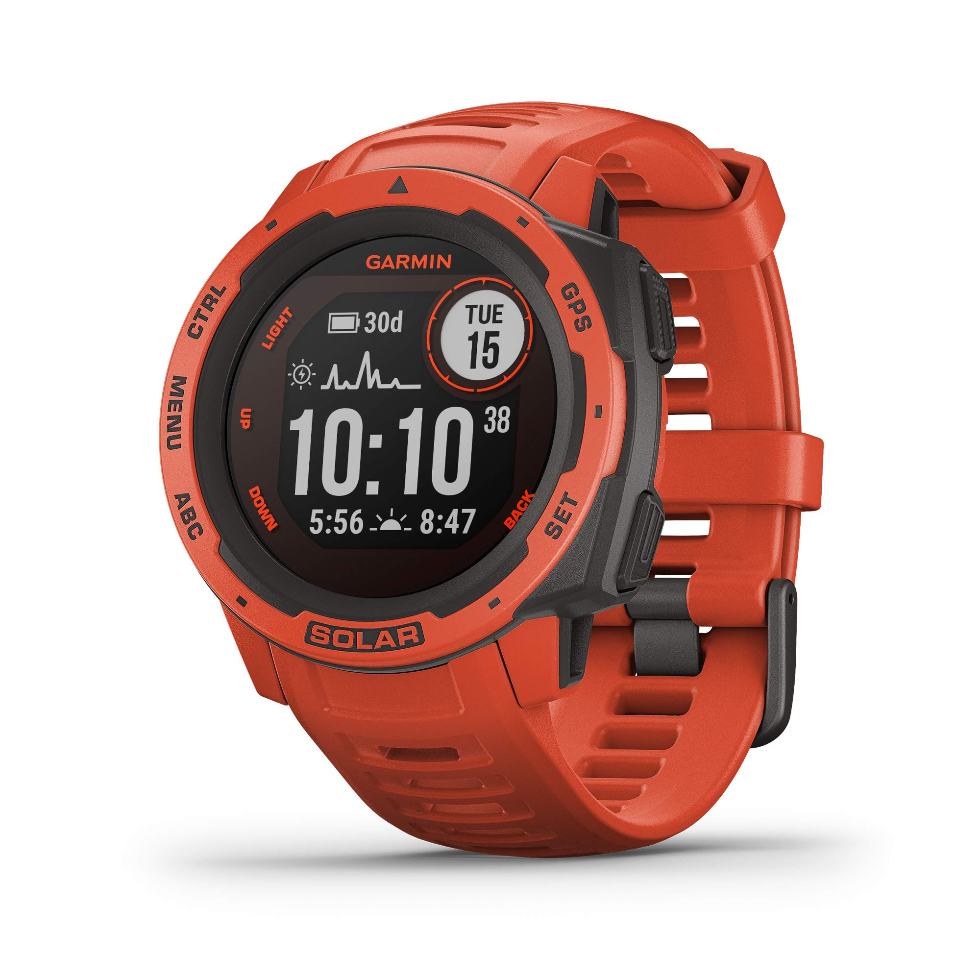 Garmin Instinct Solar, Rugged Outdoor Smartwatch with Solar Charging Capabilities, Built-in Sports Apps and Health Monitoring, ...