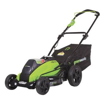 GreenWorks 2500502 G-MAX 40V 19-Inch Cordless Lawn Mower, (1) 4Ah (1) 2Ah Batteries and Charger Included