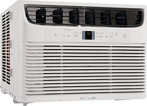 Frigidaire Energy Star 12,000 BTU 115V Window-Mounted Compact Air Conditioner with Full-Function Remote Control, White