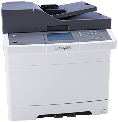 Lexmark CX410de Color All-In One Laser Printer with Scan, Copy, Network Ready, Duplex Printing and Professional Features