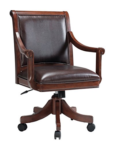 Hillsdale Palm Springs Caster Chair. Medium Brown Cherry