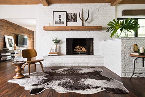 Loloi II GC-03 Grand Canyon Collection Faux Cowhide Area Rug, 5' x 6'-6
