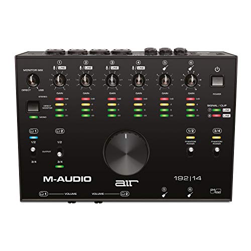 M-Audio AIR 192|14 - 8-In 4-Out USB Audio / MIDI Interface with Recording Software from Pro-Tools & Ableton Live, Plus Studio-Grade FX & Instruments