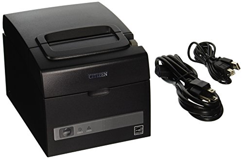 Citizen America America CT-S310II-U-BK CT-S310II Series Two-Color POS Thermal Printer with PNE Sensor, 160 mm/Sec Print Speed, USB/Serial Connection, Black
