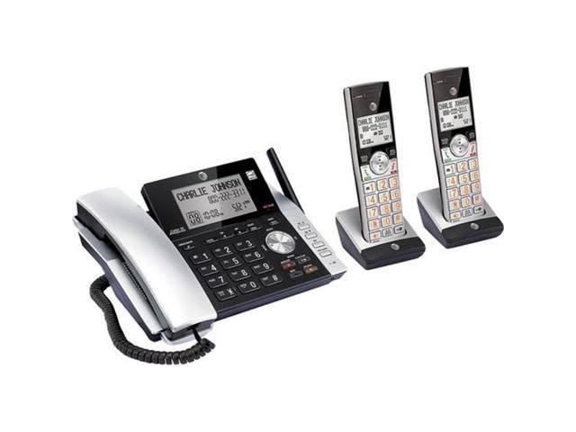 AT&T CL84215 DECT 6.0 Expandable Cordless Phone System w/ Digital Answering