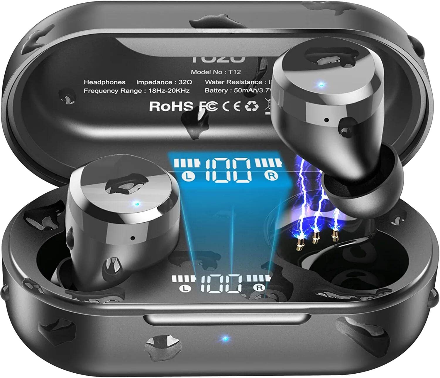 TOZO T12 2022 Wireless Earbuds Bluetooth 5.3 Headphones...