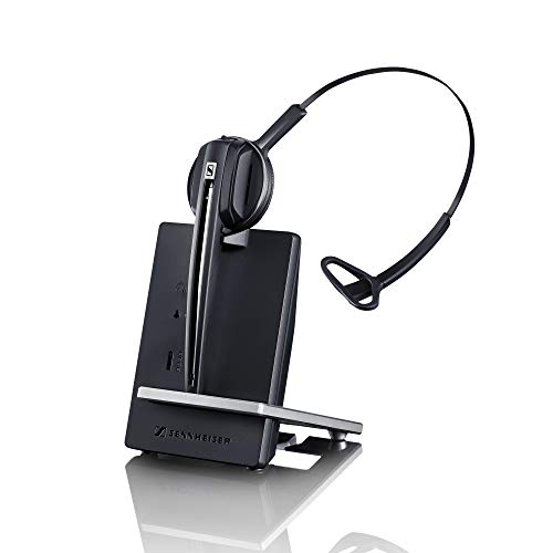 EPOS Sennheiser D 10 USB ML - US (506418) Single-Sided Wireless DECT Headset, with Direct Softphone Connection, Noise Cancelling Microphone, and is Skype for Business Certified (Black)