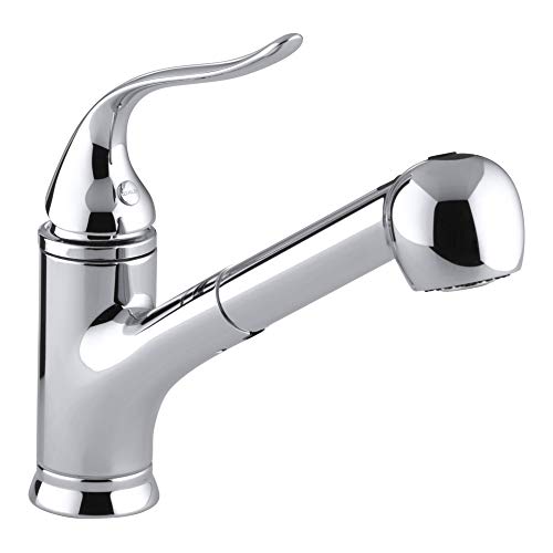 KOHLER Coralais(R) Single Three-Hole Sink Pull-Out Matching Color Spray Head, 9