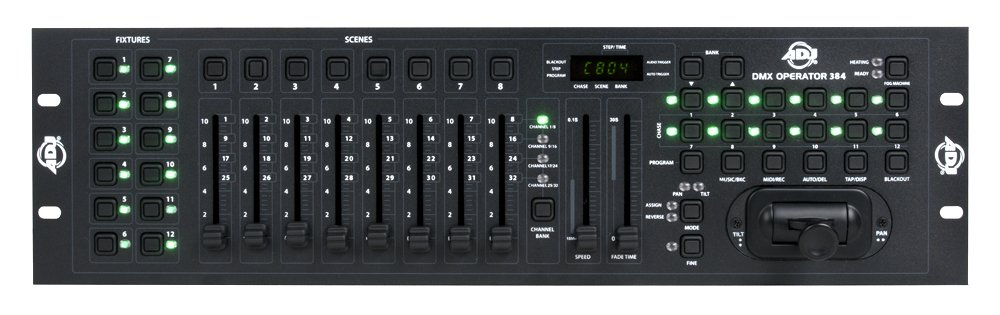 ADJ Products , DMX Operator-384, 384 Channel DMX 512 with 12 Chase Programs and 8 Faders