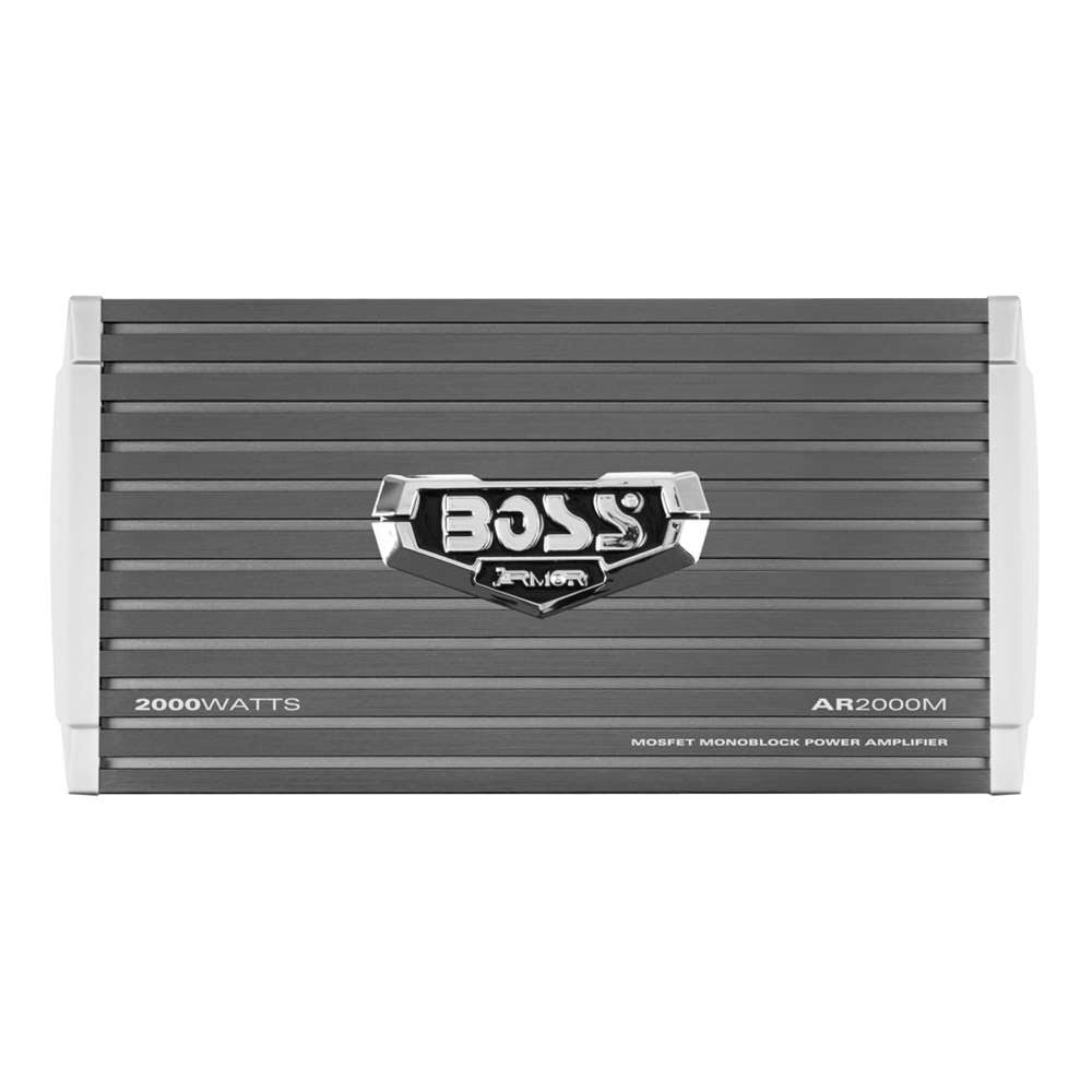 Boss Audio Systems, Inc. BOSS Audio AR2000M Armor 2000 Watt, 2/4 Ohm Stable Class A/B, Monoblock, Mosfet Car Amplifier with Remote Subwoofer Control