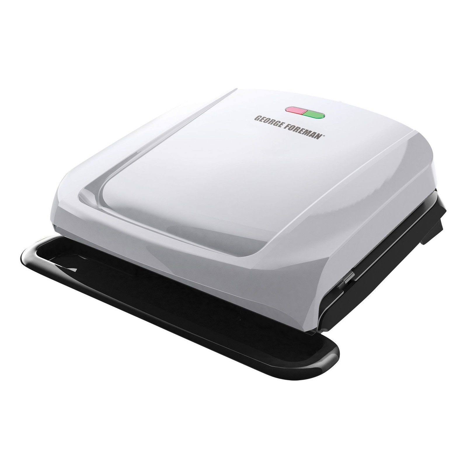 George Foreman 4-Serving Removable Plate Grill and Panini Press, Platinum, GRP1060P