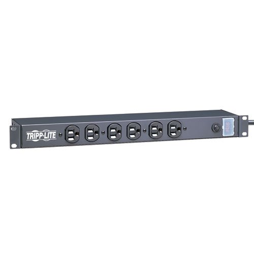 Tripp Lite 12 Outlet Isobar Network-Grade Rackmount PDU, 20A Surge Protected Power Strip, 15ft Cord with L5-20P (IBAR12-20T)