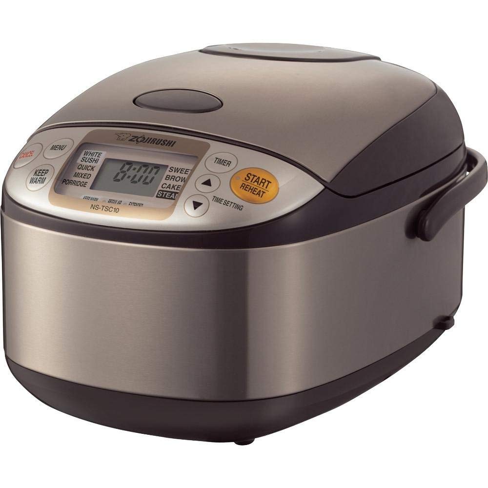 Zojirushi Micom Stainless Brown 5.5-Cup Rice Cooker And Warmer - NSTSC10