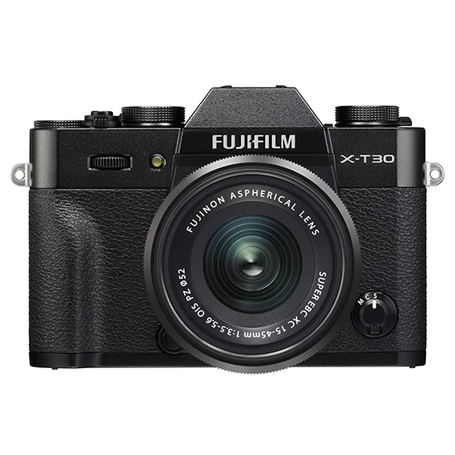 Fujifilm X-T30 Mirrorless Camera with XC 15-45mm f/3.5-5.6 OIS PZ Lens - Black