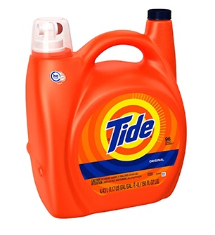Tide Original Scent HE Turbo Clean Liquid Laundry Detergent, 150 oz, 96 loads
