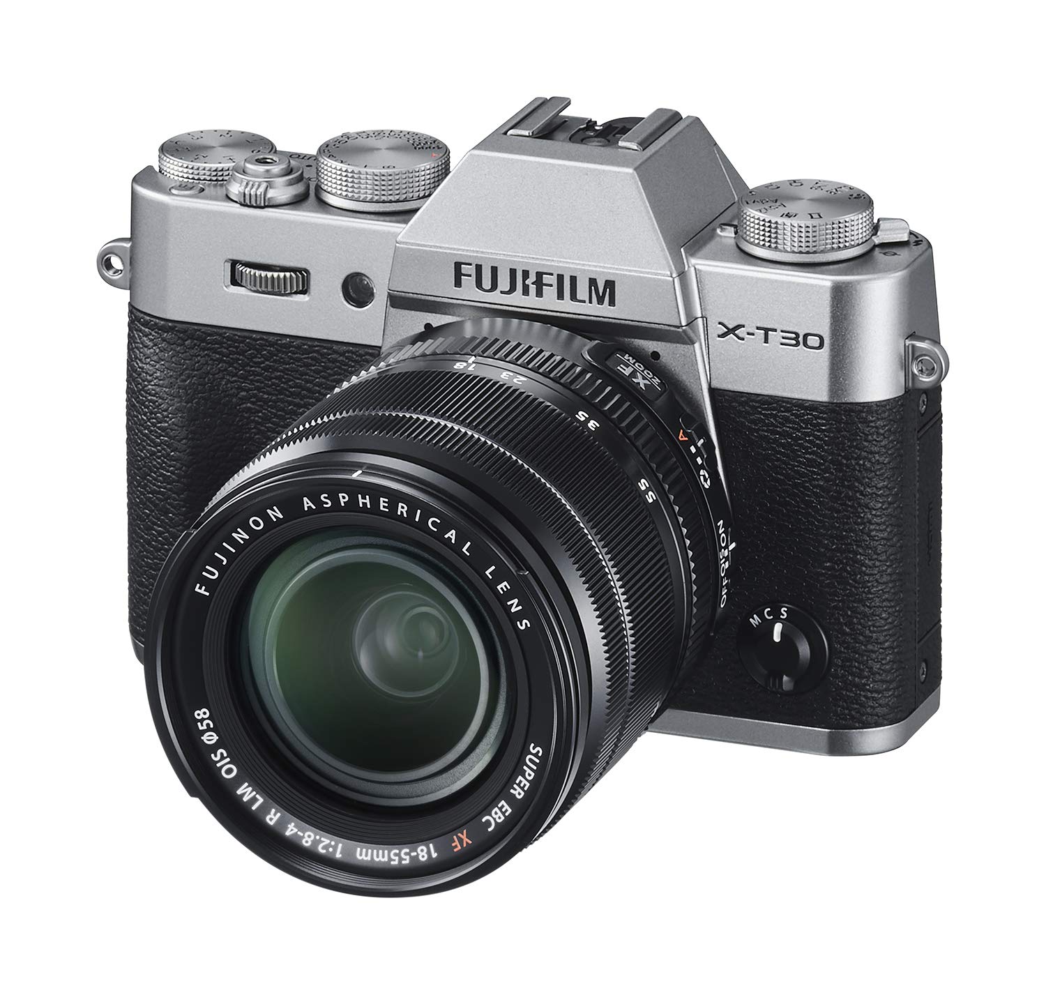 Fujifilm X-T30 Mirrorless Camera with XF 18-55mm f/2.8-4 R LM OIS Lens - Silver